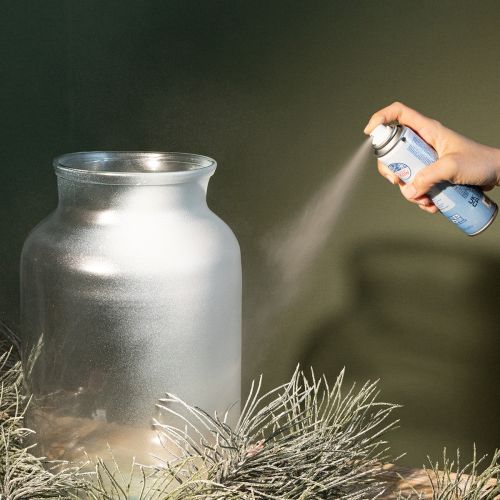 Zilverkleurige spuitglitter voor ramen en winterdecoratie 150 ml | Floristik24.nl