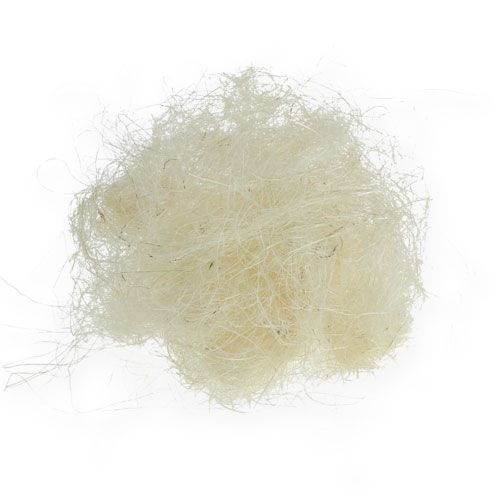 Floristik24 Gebleekte sisal, fiberfill, natuurproduct 300g