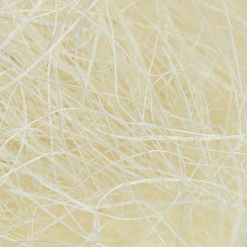 Floristik24 Gebleekte sisal, fiberfill, natuurproduct 300g