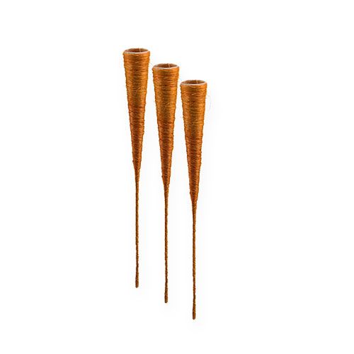 Sisal vaas oranje Ø3cm L30cm 12st