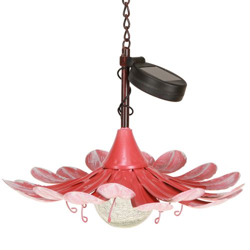 Artikel Solar LED Bloementuinlamp LED Metaal Roze Ø30cm