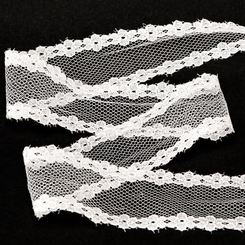 Artikel Kantlint bruiloftslint decoratief lint kant wit 28mm 20m
