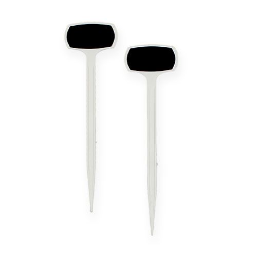 Plantenborden 29cm zwart schuin 10st