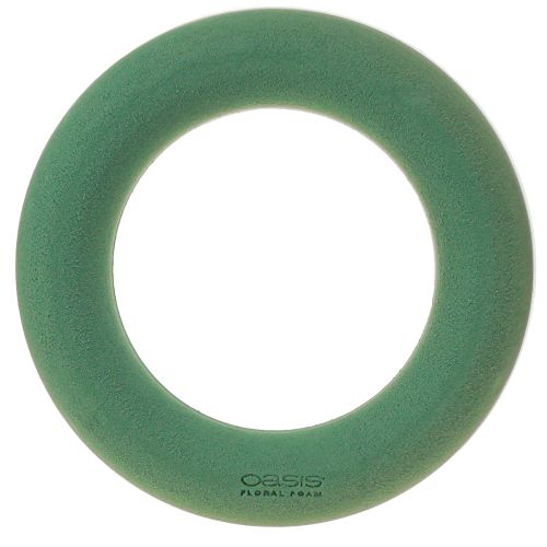 Floristik24 OASIS® Bloemenschuim Kransring Groen H3cm Ø25cm 6 stuks