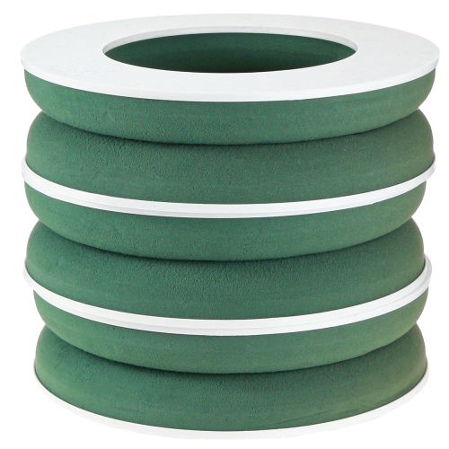 Artikel OASIS® Bloemenschuim Kransring Groen H3cm Ø25cm 6 stuks