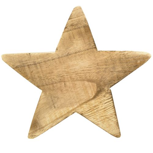 Artikel Rustieke decoratieve ster van paulowniahout - natuurlijke houtlook, 25x8 cm - veelzijdige kamerdecoratie