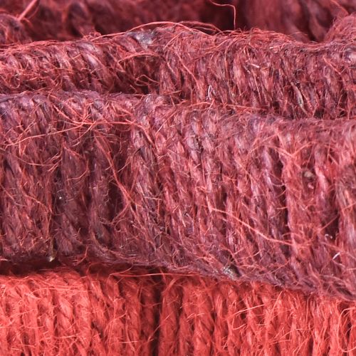 Artikel Ster om op te staan Kerstdecoratie jute rood 13/18cm 4st