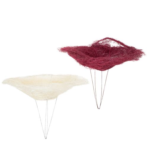 Floristik24 Boeketkraag, bloemenaccessoire voor creatieve bloemstukken, 20 cm, 8 stuks