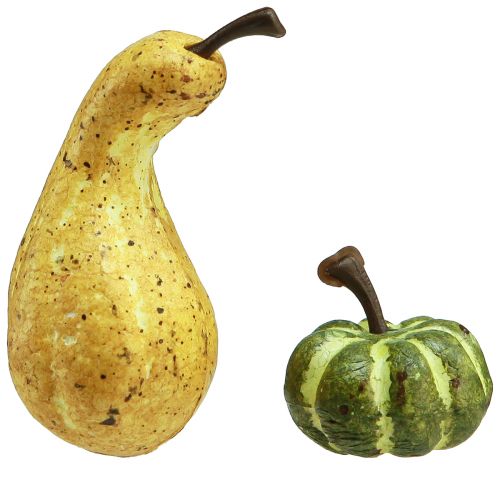 Artikel Strooidecoratie herfstdecoratie pompoenen geelgroen Ø2–4,5cm 12 st