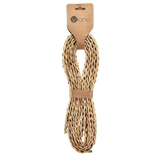 Artikel Strolint decoratief lint gevlochten sieradenlint naturel B2cm L4m