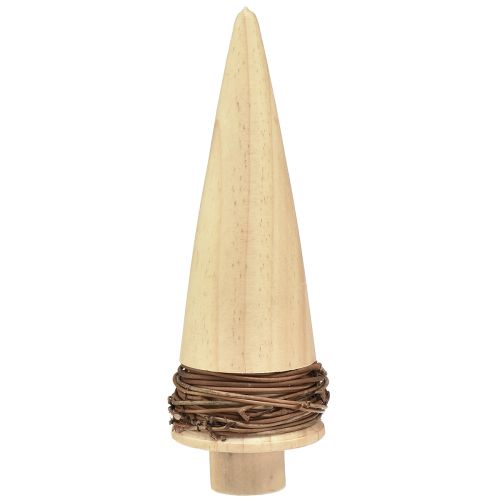Artikel Kerstboomhout natuurlijke tafeldecoratie Kerstmis H18cm 2 st