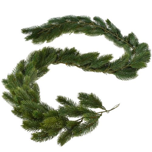 Floristik24 Sparrenslinger rondgebonden kerstslinger groen 190cm
