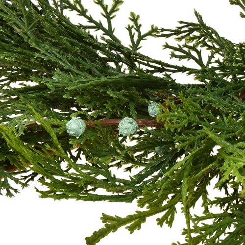 Artikel Sparrenslinger Thuja met fruit decoratieve hanger groen L175cm