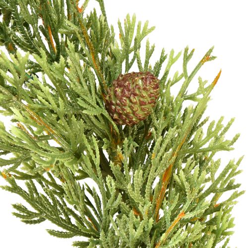 Artikel Sparrenkrans met kegels kunst sierring groen Ø36cm