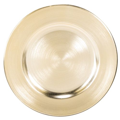 Kleine ronde glanzende decoratieve bordjes, 17 cm, 6 stuks