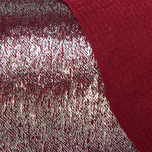 Artikel Tafellint decoratief lint Bordeaux gouden franjes B28cm L2,5m
