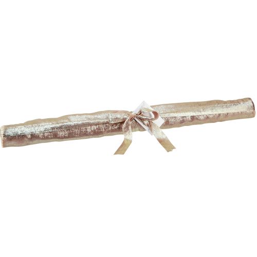 Artikel Tafellint goud beige gerafeld vintage B47cm L1,5m