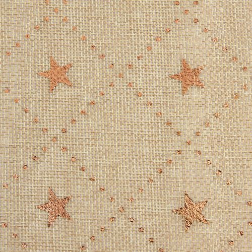 Artikel Kersttafelloper met glanzende sterren, goud, 48 cm x 4,5 m - Feestelijke decoratie