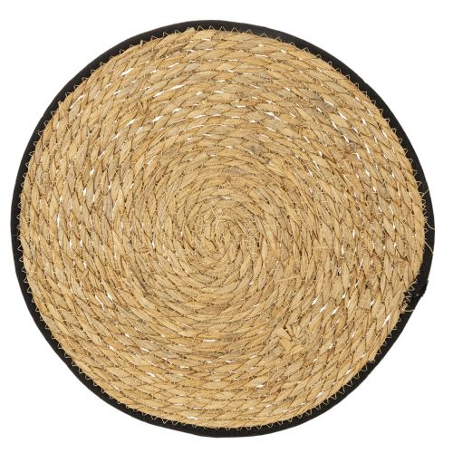 Floristik24 Tafelmat, placemat van rietgras, rond, Ø35cm, 4 stuks