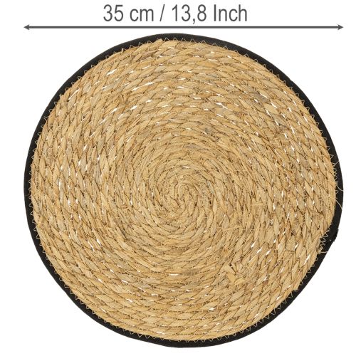 Artikel Tafelmat, placemat van rietgras, rond, Ø35cm, 4 stuks