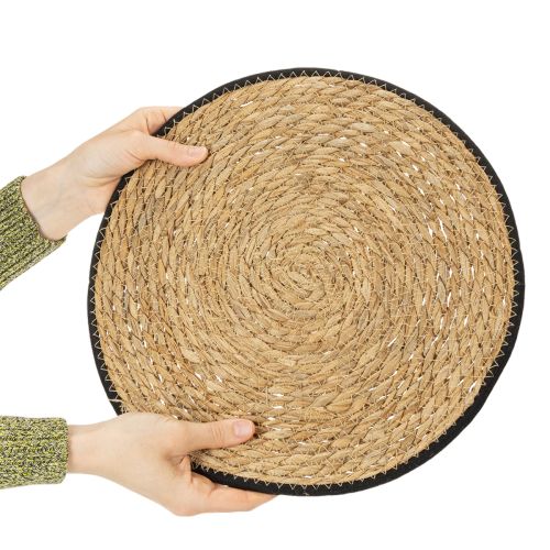 Artikel Tafelmat, placemat van rietgras, rond, Ø35cm, 4 stuks