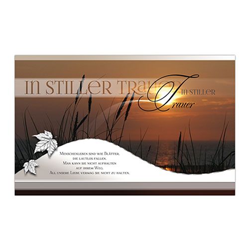 Floristik24 Rouwkaarten gesorteerd 9,9 cm x 15,6 cm 6 stks