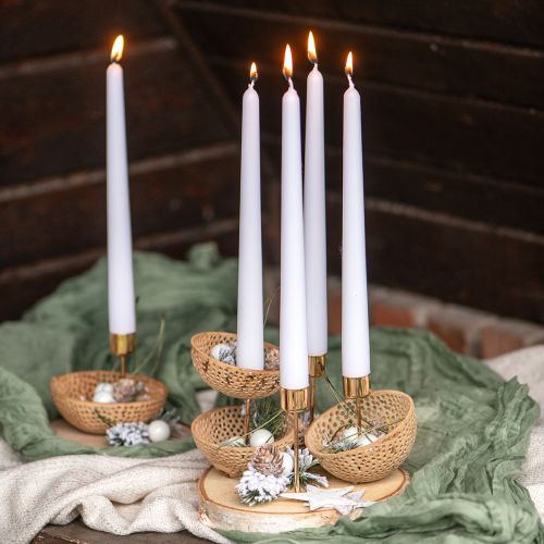 Floristik24 Gedroogd Fruit Bell Cup Natuurlijke Rouwdecoratie 8,5-11cm 10 st