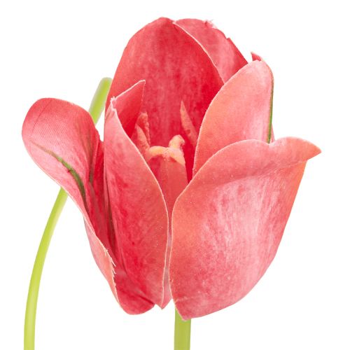 Artikel Tulp kunstbloem rood, oranje kunst voorjaarsbloem H67cm
