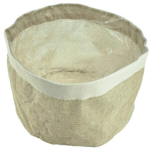 Artikel Plantenbak Jute Stoffen Mand Naturel Gebruiksvoorwerp Ø26cm H21cm 3st
