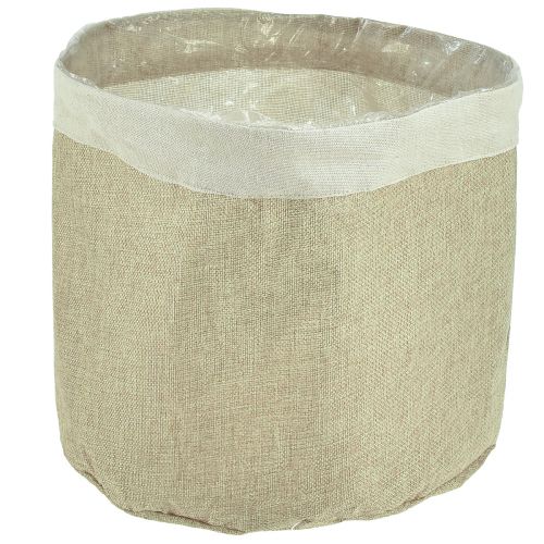 Artikel Plantenbak Jute Stoffen Mand Naturel Gebruiksvoorwerp Ø28cm H25cm 3st