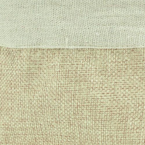 Artikel Plantenbak Jute Stoffen Mand Utensilo Naturel Ø21cm H19cm 3st