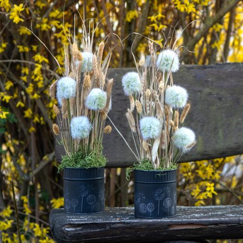 Artikel Plantenbak Paardenbloem Bloempot Zwart Ø15,5cm H15,5cm
