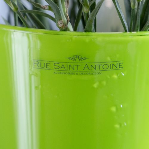 Artikel Vaas Groene Bloemenvaas Decoratieve Vaas Bruisende Olijf Ø16,5cm H27cm