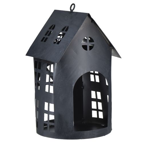Artikel Vogelhuisje antiek grijs metaal 30x15 cm