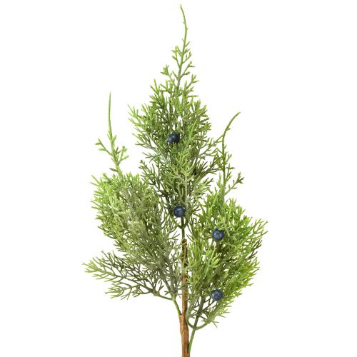 Artikel Jeneverbes met bessen kunsttakken groen blauw L42cm 4st