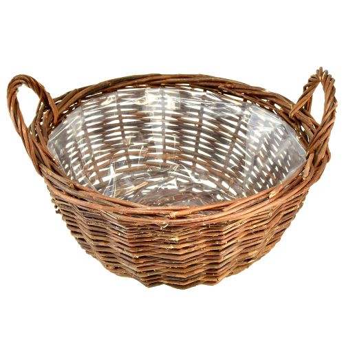 Floristik24 Rustieke rieten mandenset met handvatten - 3 maten (40cm, 33cm, 26cm) - Multifunctioneel voor huis en tuin - Set van 3