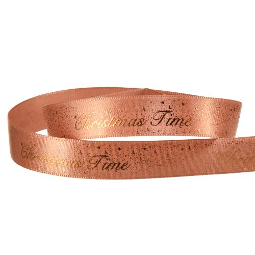 Artikel Kerstlint Kersttijdlint Rood Bruin Goud 15mm 20m