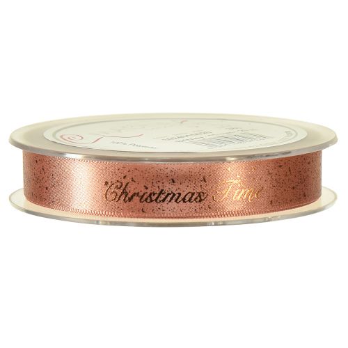 Artikel Kerstlint Kersttijdlint Rood Bruin Goud 15mm 20m
