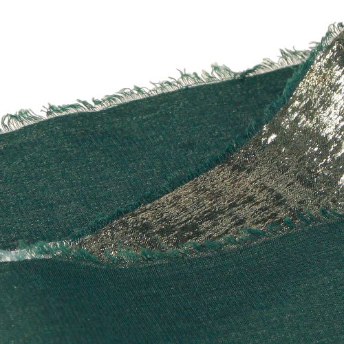 Artikel Kerstlint Groen Goud Gerafeld Vintage B40mm L10m