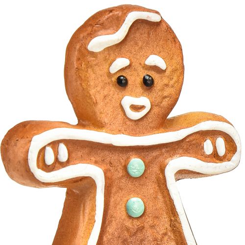 Artikel Kerstdecoratie keramiek peperkoek vrouw en man 7cm 6st