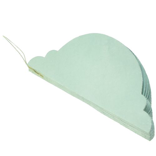 Artikel Kerstbal papier turquoise ui FSC Ø15cm H20cm