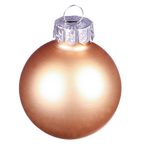 Artikel Kerstballen glas roze abrikozenmix mini Ø3cm 22 st