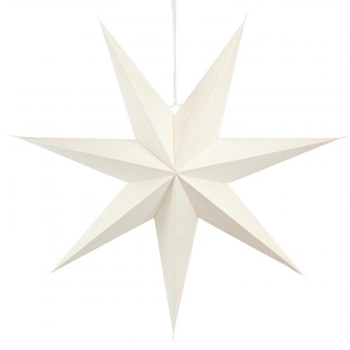 Papieren ster witte kerstster voor verlichting 60cm 2st