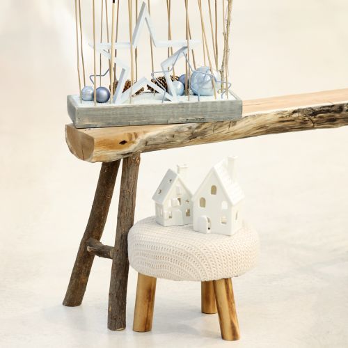 Artikel Lantaarnhuisje keramiek tafeldecoratie Advent wit H18cm