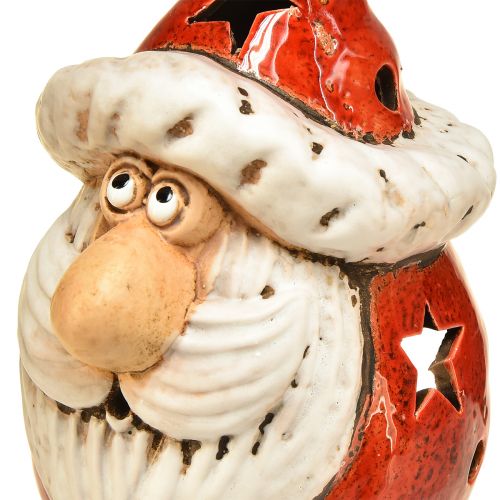 Artikel Gezellige kerstmanlantaarn in rood – 18 cm – sfeervolle kerstversiering