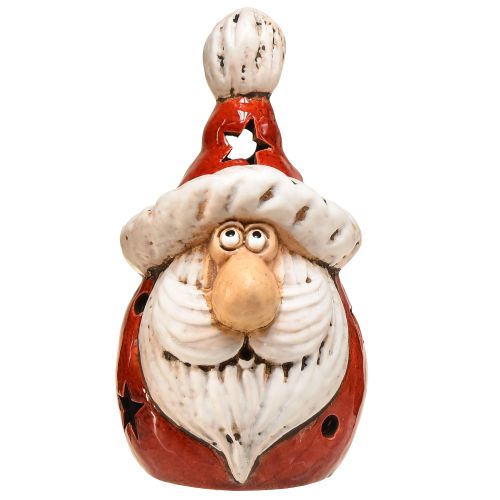 Artikel Gezellige kerstmanlantaarn in rood – 18 cm – sfeervolle kerstversiering