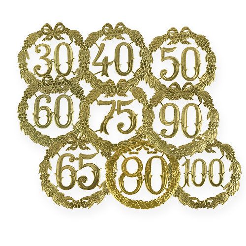 Jubileumnummers 24cm goud