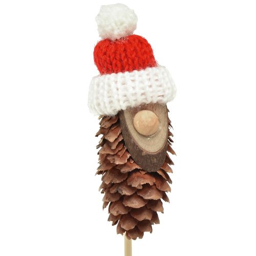 Floristik24 Kegelkabouter met hoed bloemstekkerkabouter 8cm 12 st