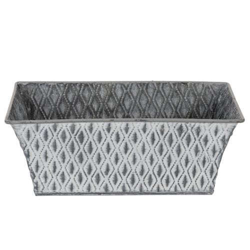 Zinken kom met diamantpatroon
