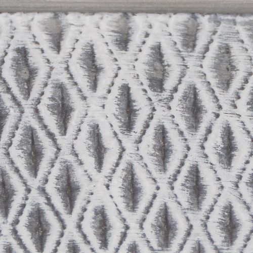 Zinken kom met ruitpatroon, 26 cm x 15,5 cm | Floristik24.nl